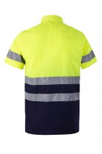 Camisa bicolor alta visibilidad con cintas reflectantes 142 | VELILLA - Imagen 3