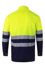 Camisa bicolor alta visibilidad con cintas reflectantes 144 | VELILLA - Image 2