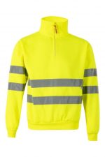 Sudadera alta visibilidad con media cremallera 305702 | VELILLA - Image 8