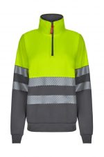 Sudadera bicolor alta visibilidad con cinta segmentada 305703 | VELILLA – Image 10