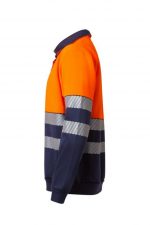 Sudadera bicolor alta visibilidad con cinta segmentada 305703 | VELILLA – Image 3