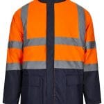Parka alta visibilidad 4en1 bicolor con capucha oculta 306003| VELILLA