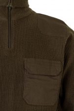 Jersey de punto grueso con cuello alto y bolsillo portabolígrafos 101 | VELILLA - Imagen 4