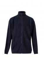 Chaqueta de punto grueso con refuerzos y cuello alto 102 | VELILLA