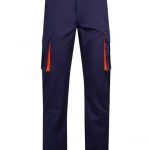 Pantalón de trabajo stretch bicolor multibolsillos con cintura elástica y refuerzos 103008S| VELILLA