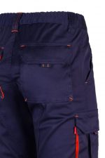 Pantalón de trabajo stretch bicolor multibolsillos con cintura elástica y refuerzos 103008S| VELILLA - Imagen 6