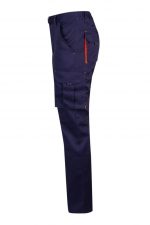 Pantalón de trabajo stretch bicolor multibolsillos con cintura elástica y refuerzos 103008S| VELILLA - Imagen 3