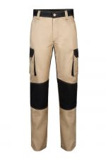 Pantalón de trabajo bicolor multibolsillos con refuerzos y corte slim fit 103020B | VELILLA