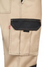Pantalón de trabajo bicolor multibolsillos con refuerzos y corte slim fit 103020B | VELILLA - Imagen 3