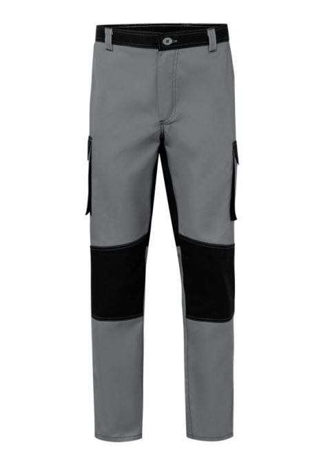 Pantalón de trabajo bicolor multibolsillos con refuerzos y corte slim fit 103020B | VELILLA
