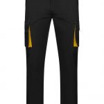 Pantalón de trabajo stretch bicolor multibolsillos con corte slim fit y doble costura 103024S | VELILLA