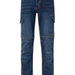 Pantalón de trabajo denim stretch multibolsillos con refuerzos metálicos 103028S | VELILLA