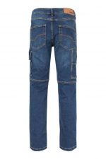 Pantalón de trabajo denim stretch multibolsillos con refuerzos metálicos 103028S | VELILLA - Imagen 2