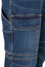 Pantalón de trabajo denim stretch multibolsillos con refuerzos metálicos 103028S | VELILLA - Imagen 7