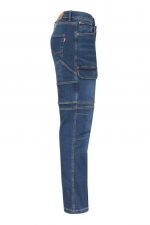 Pantalón de trabajo denim stretch multibolsillos con refuerzos metálicos 103028S | VELILLA - Imagen 4