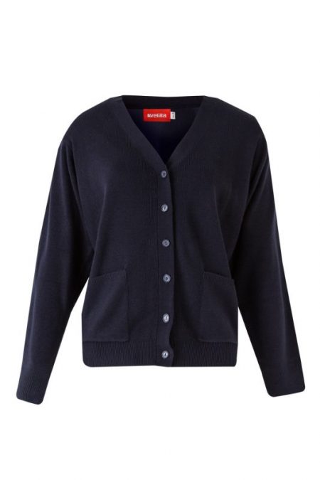 Chaqueta de punto fino para mujer con botones y bolsillos 103 | VELILLA