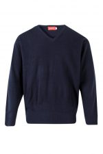 Jersey de punto fino con cuello en pico y acabado antipilling 104 | VELILLA