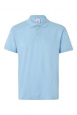 Polo de trabajo manga corta con cuello y mangas de canalé 105502 | VELILLA