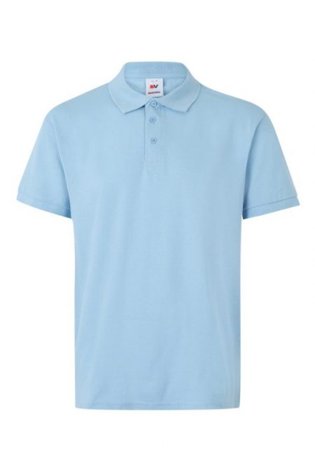 Polo de trabajo manga corta con cuello y mangas de canalé 105502 | VELILLA