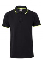 Polo bicolor de trabajo manga corta con detalles fluor 105505 | VELILLA