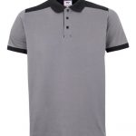 Polo stretch bicolor de trabajo manga corta con aberturas laterales 105519S | VELILLA