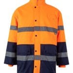 Parka bicolor alta visibilidad capucha ajustable 166 | VELILLA