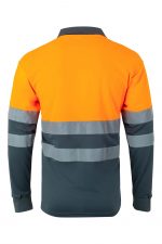 Polo de trabajo poliéster bicolor alta visibilidad 175 | VELILLA - Imagen 2