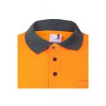 Polo de trabajo poliéster bicolor alta visibilidad 175 | VELILLA - Imagen 4