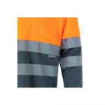 Polo de trabajo poliéster bicolor alta visibilidad 175 | VELILLA - Imagen 5