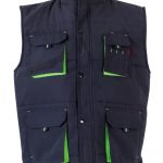 Chaleco de trabajo bicolor acolchado con multibolsillos  205902 | VELILLA