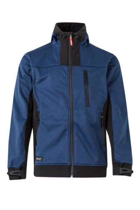 Cazadora softshell bicolor con capucha ajustable y cremallera estanca 206007 | VELILLA