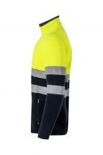 Chaqueta polar bicolor alta visibilidad con cierre reflectantes 301503 | Velilla - Imagen 3
