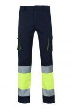 Pantalón de trabajo stretch bicolor alta visibilidad 303002S | VELILLA