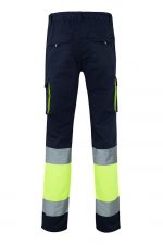 Pantalón de trabajo stretch bicolor alta visibilidad 303002S | VELILLA - Image 2