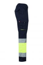 Pantalón de trabajo stretch bicolor alta visibilidad 303002S | VELILLA - Image 4