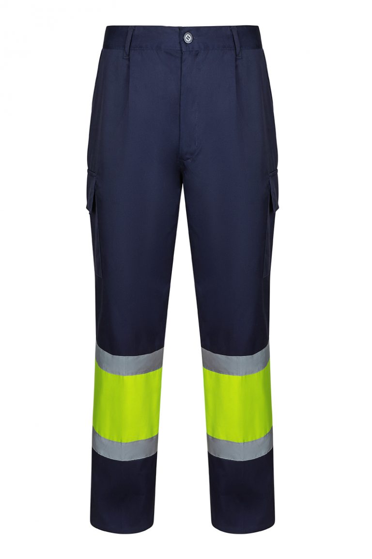 Pantalón de trabajo basic bicolor alta visibilidad 303003 | VELILLA