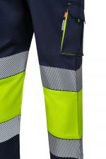 Pantalón de trabajo stretch bicolor alta visibilidad 303008S | VELILLA - Imagen 5