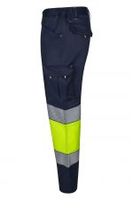 Pantalón de trabajo stretch bicolor alta visibilidad 303008S | VELILLA - Imagen 3