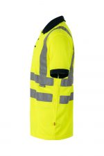 Polo de trabajo poliéster bicolor alta visibilidad 305502 | VELILLA - Imagen 3