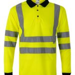 Polo de trabajo poliéster bicolor alta visibilidad 305503 VELILLA