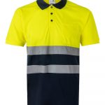 Polo de trabajo poliéster bicolor alta visibilidad 305504 VELILLA