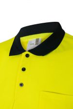Polo de trabajo poliéster bicolor alta visibilidad 305504 | VELILLA - Imagen 3