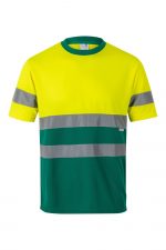 Camiseta de trabajo poliéster bicolor alta visibilidad 305506 | VELILLA