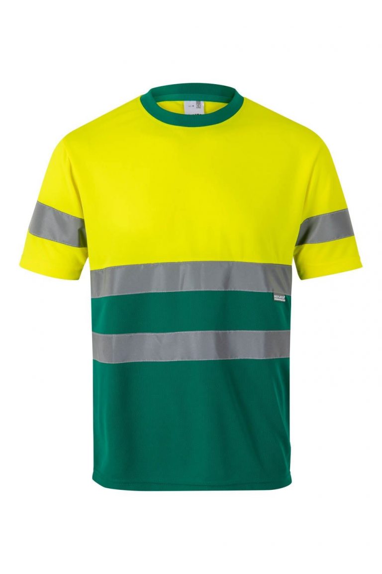 Camiseta de trabajo poliéster bicolor alta visibilidad 305506 | VELILLA