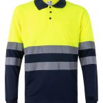 Polo de trabajo poliéster bicolor alta visibilidad 305507 VELILLA