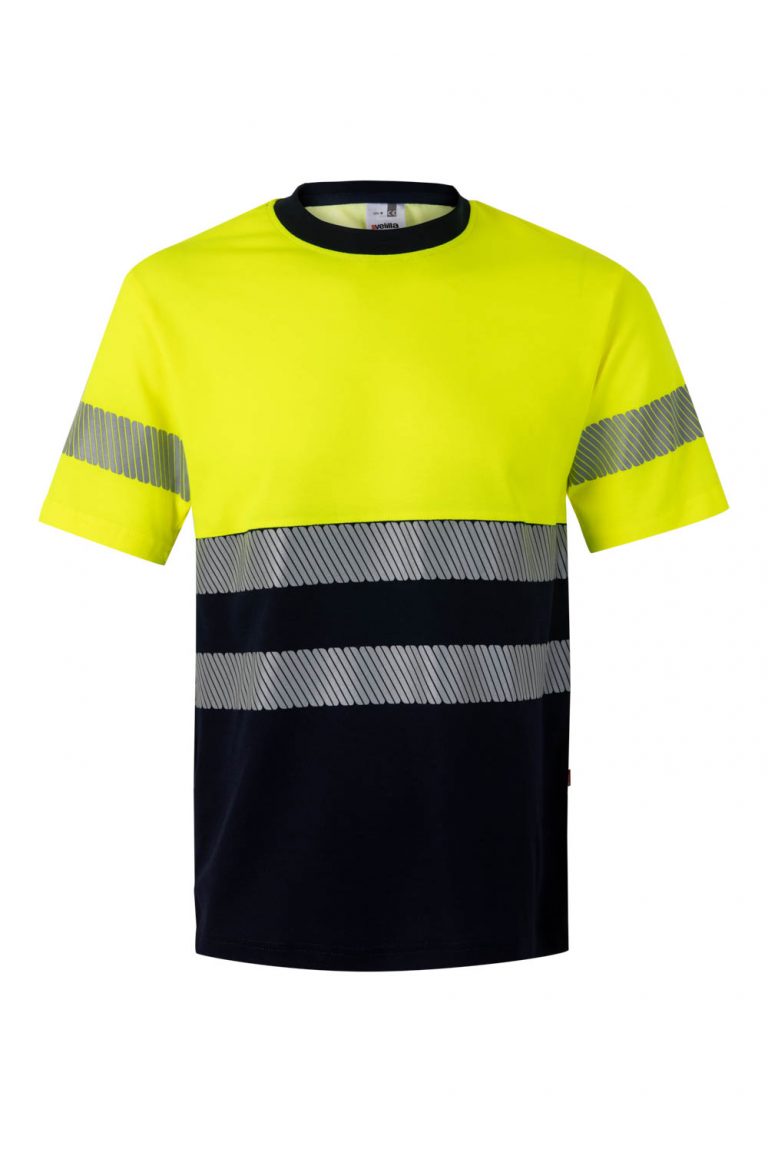 Camiseta de trabajo algodón bicolor alta visibilidad 305509 | VELILLA