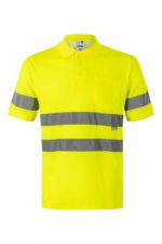 Polo de trabajo algodón alta visibilidad 305512 VELILLA