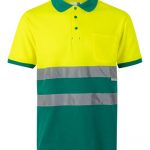 polo algodón bicolor alta visibilidad 305513
