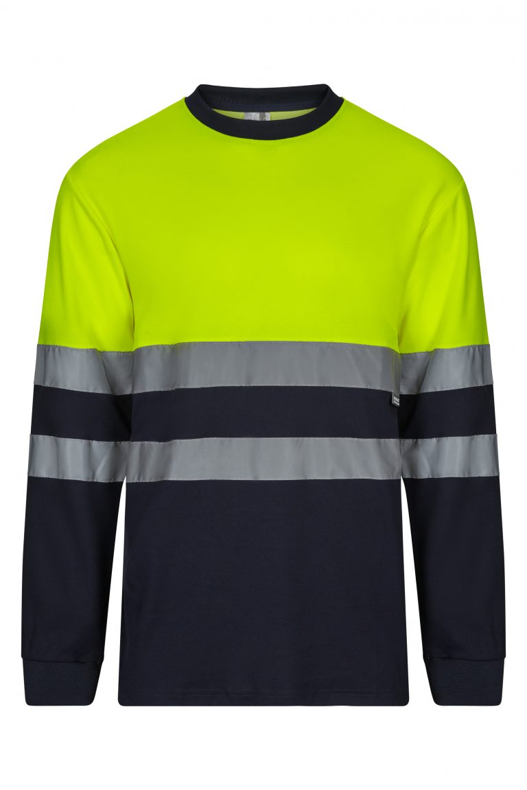 camiseta de trabajo algodón bicolor alta visibilidad 305615 VELILLA