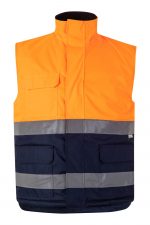 Chaleco acolchado bicolor alta visibilidad 305902 velilla